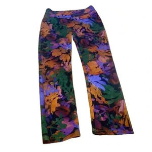 Soft Surroundings Pull On Pants Straight Leg Ankle Leggings Amara Golden P Small